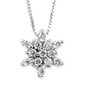 Pendant white gold with diamonds 490