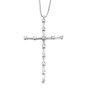 Pendant white gold with diamonds 326