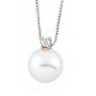 Pendant white gold with pearl 412