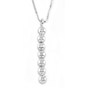Pendente oro bianco con diamanti CB157
