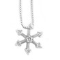 Pendant white gold with diamonds 500