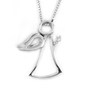 Pendente oro bianco con diamante 639