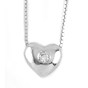 Pendente oro bianco con diamante 12