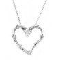 Pendant white gold with diamonds 547