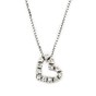 Pendant white gold with diamonds 458