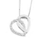 Pendant white gold with diamonds 568