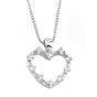 Pendant white gold with diamonds 549