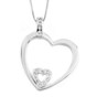 Pendant white gold with diamonds 314