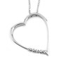 Pendant white gold with diamonds 555