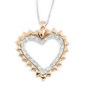 Pendant white/pink gold with diamonds 731
