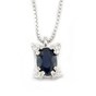Pendant white gold with saphir and diamonds 692Z