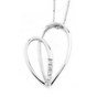 Pendant white gold with diamonds 524
