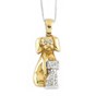 Pendant white/yellow gold with diamonds CIO