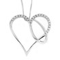 Pendant white gold with diamonds 316