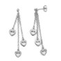 Earrings white gold with diamonds O216