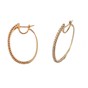 Earrings pink gold with diamonds O76OR