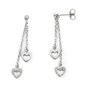 Earrings white gold with diamonds O205