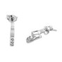 Earrings white gold with diamonds O45