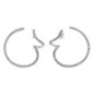 Orecchini oro bianco con diamanti O128