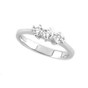 Anello trilogy in oro bianco con diamanti TRY353