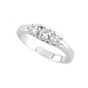 Anello trilogy in oro bianco con diamanti TRY5