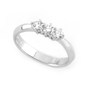 Anello trilogy in oro bianco con diamanti TRY43