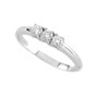 Anello trilogy in oro bianco con diamanti TRY14
