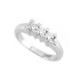 Anello trilogy in oro bianco con diamanti TRY9