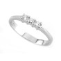 Anello trilogy in oro bianco con diamanti TRY1
