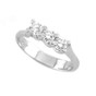 Anello trilogy in oro bianco con diamanti TRY3
