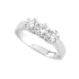 Anello trilogy in oro bianco con diamanti TRY12