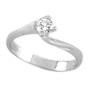 Anello oro bianco con diamante S128