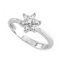 Ring white gold with diamonds F108