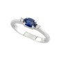 Ring white gold with saphir and diamonds PC50Z