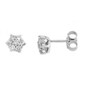Earrings white gold with diamonds O249