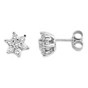 Orecchini oro bianco con diamanti O236