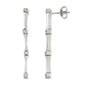 Orecchini oro bianco con diamanti OB324