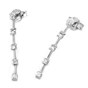 Earrings white gold with diamonds OB795