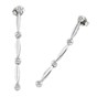 Orecchini oro bianco con diamanti OB164