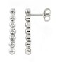 Earrings white gold with diamonds OB157