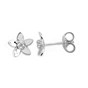 Earrings white gold with diamonds O209