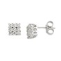 Earrings white gold with diamonds O232