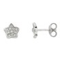 Earrings white gold with diamonds O231