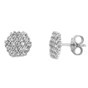 Earrings white gold with diamonds O250