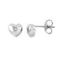 Earrings white gold with diamonds O243