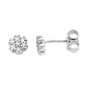 Orecchini oro bianco con diamanti O248