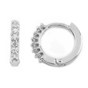 Orecchini oro bianco con diamanti O207