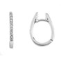 Earrings white gold with diamonds O190