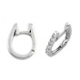 Earrings white gold with diamonds O191