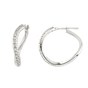 Orecchini oro bianco con diamanti O164